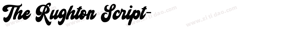 The Rughton Script字体转换